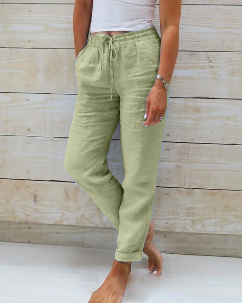 Elowen – Pantalon de détente à cordon