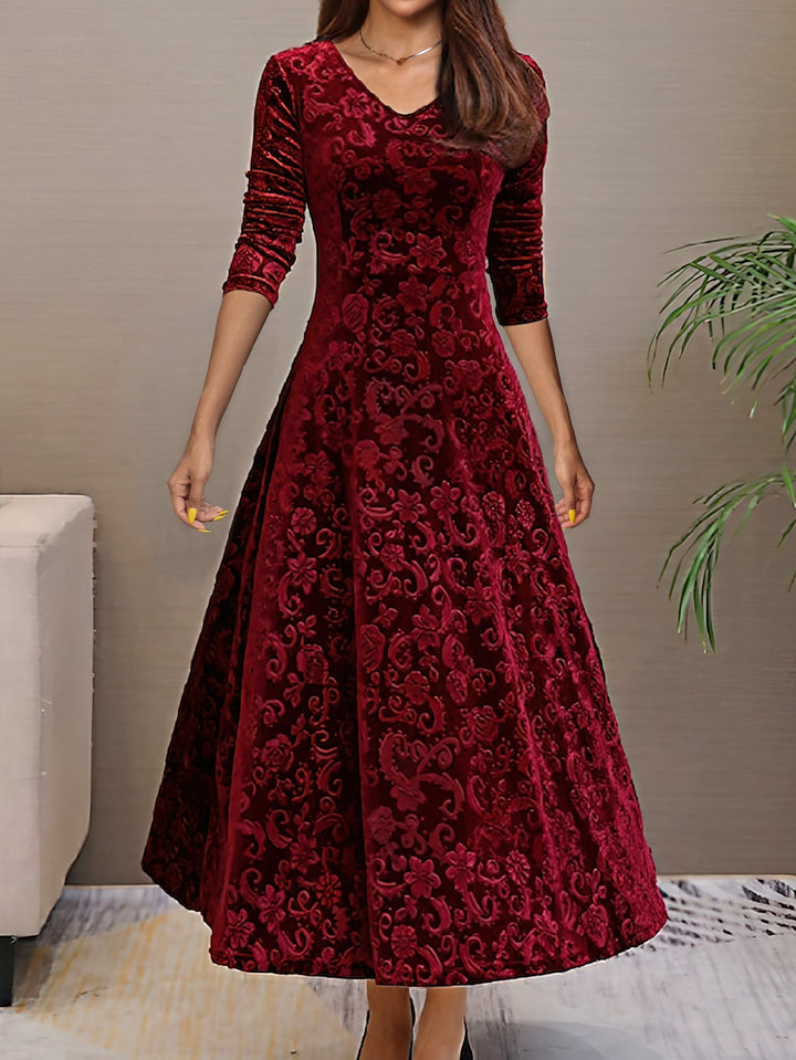 Nancy | Robe Élégance Velours des Fêtes