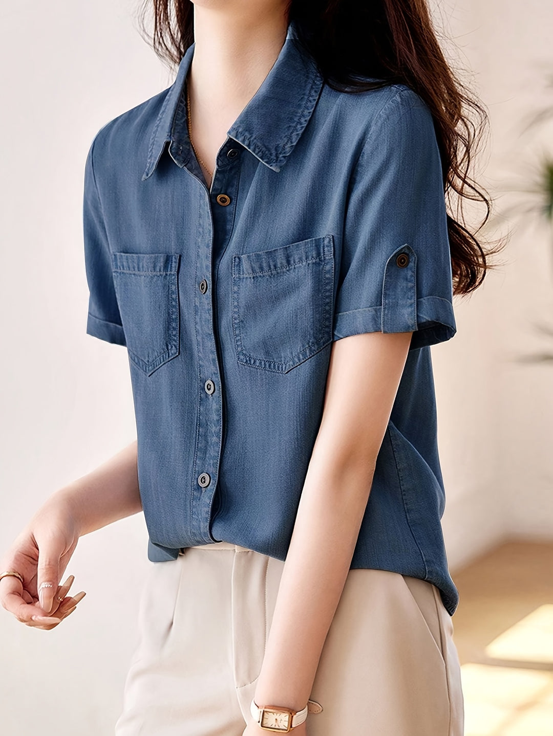 Lara | Chemise en Denim de Haute Qualité
