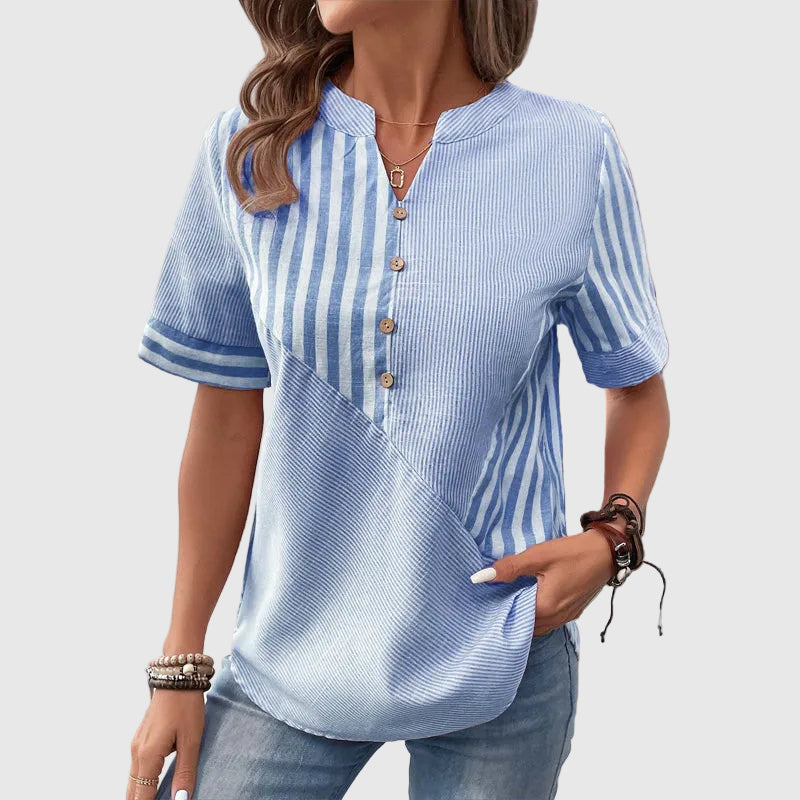 Réka | Blouse Rayée Confortable
