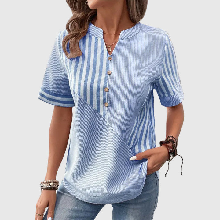 Réka | Blouse Rayée Confortable