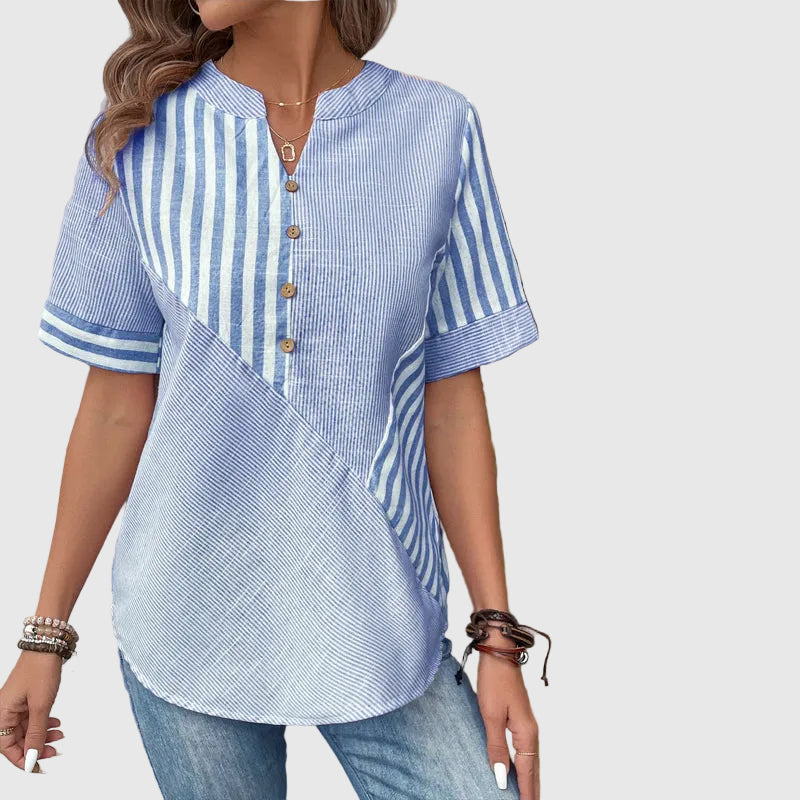 Réka | Blouse Rayée Confortable