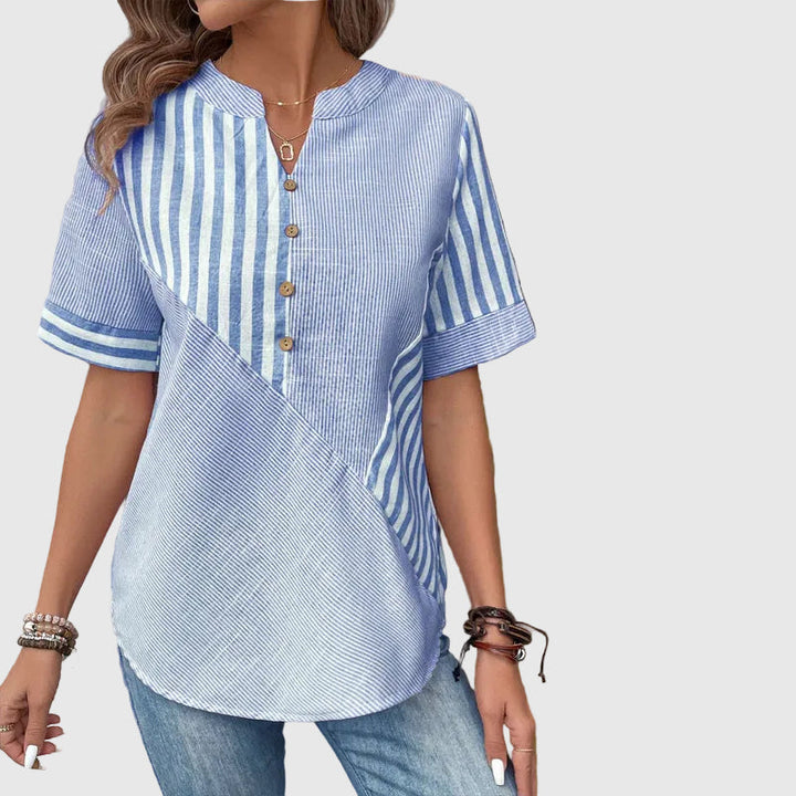 Réka | Blouse Rayée Confortable