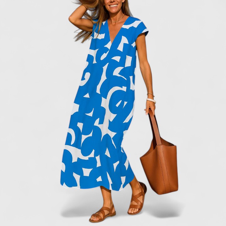 Koralia | Élégante Robe V-Cou