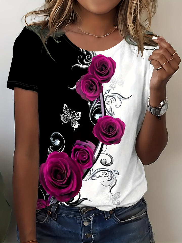 Sela | T-shirt Fleurs Confortable