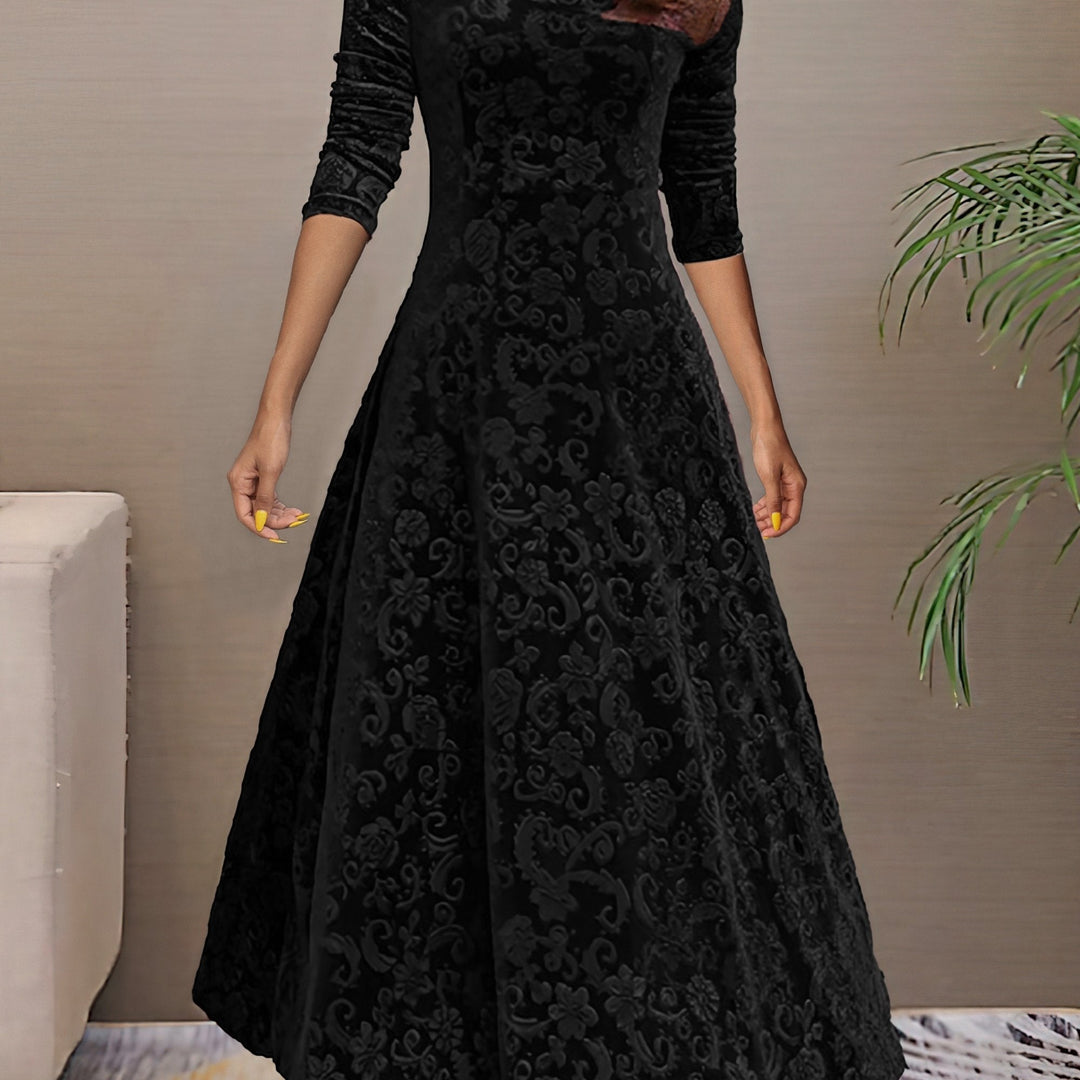 Nancy | Robe Élégance Velours des Fêtes