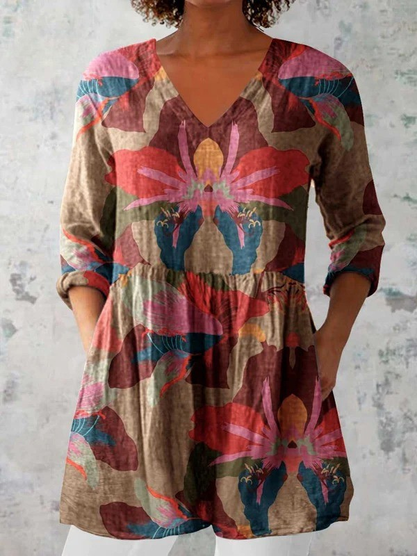 Harmonie | Long V-Neck Shirt