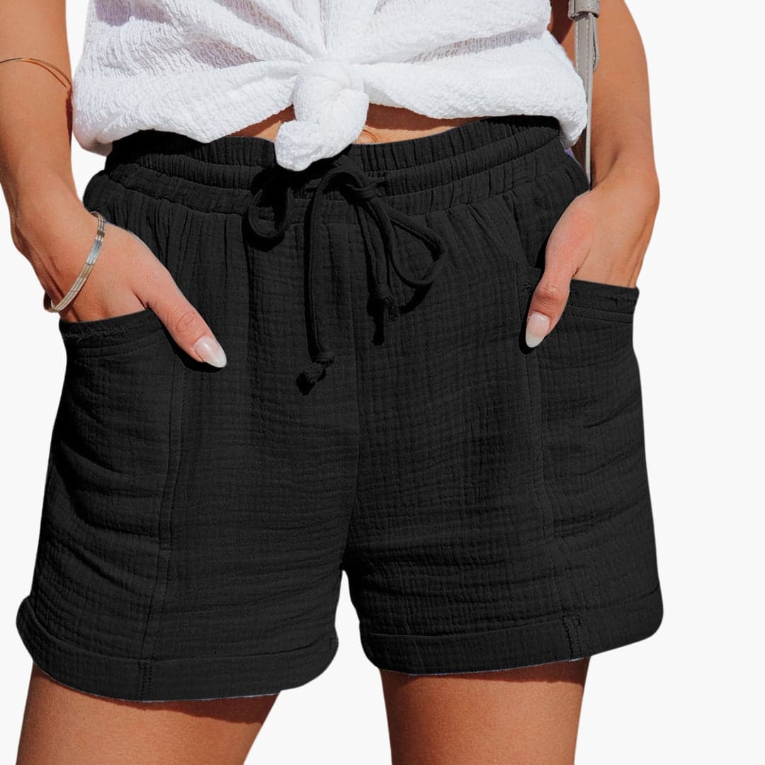 Short Emma en coton – style décontracté-chic