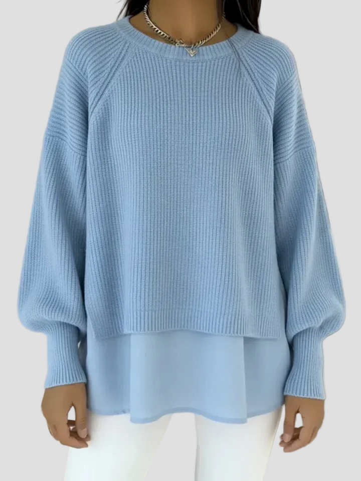 Denise™ | Tricoté à Couches Pull