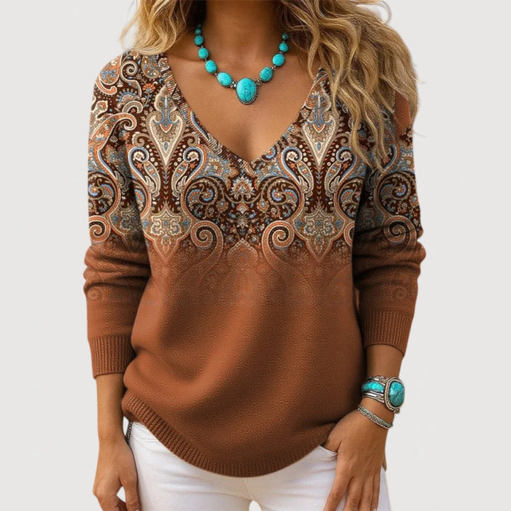 ALTHEA – V-Neck Top