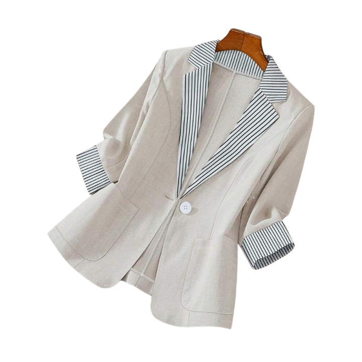 CECILIA™ – Blazer Ajusté Classique à Un Bouton