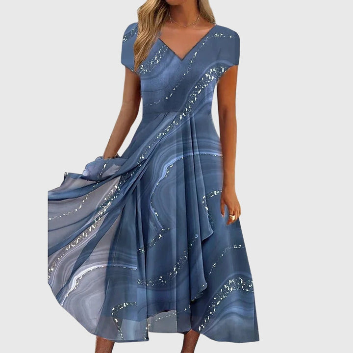 Aubrielle™ | Fluid Midi Robe