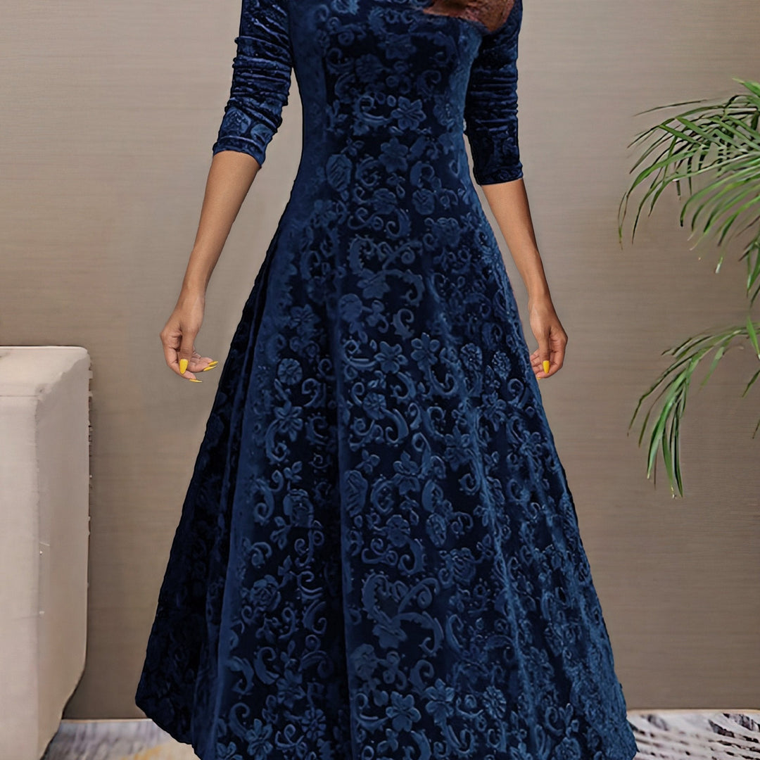 Nancy | Robe Élégance Velours des Fêtes