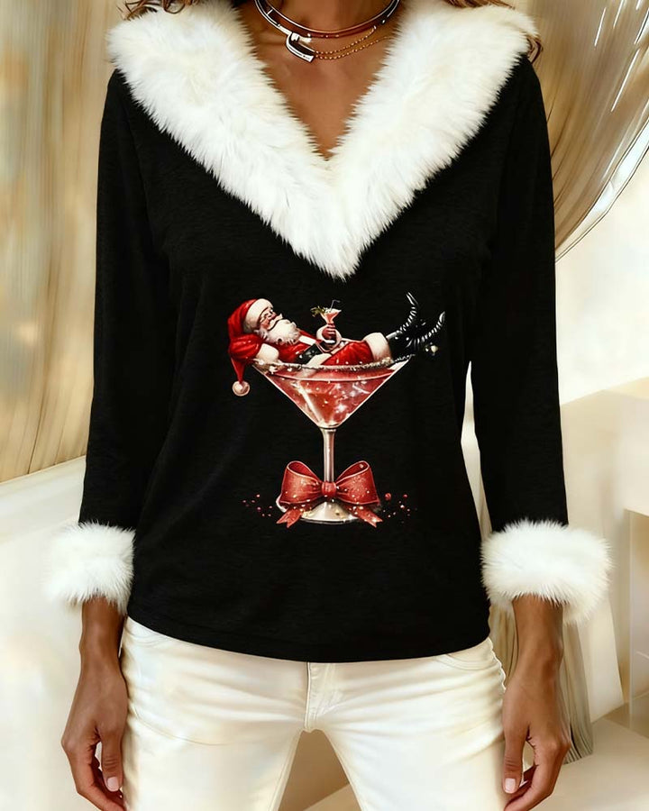 Zina | Luxe Santa Plush Top