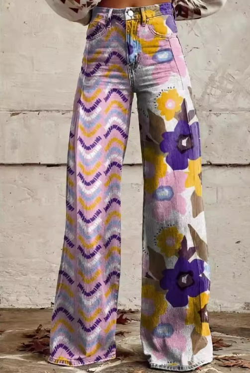 Isadora - Pantalon Fleuri Bohème