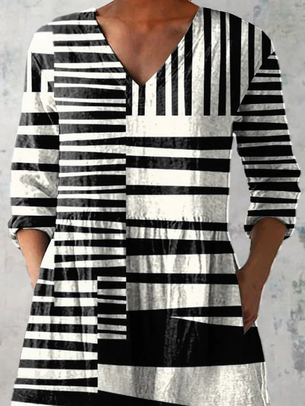 Capri | Long V-Neck Top
