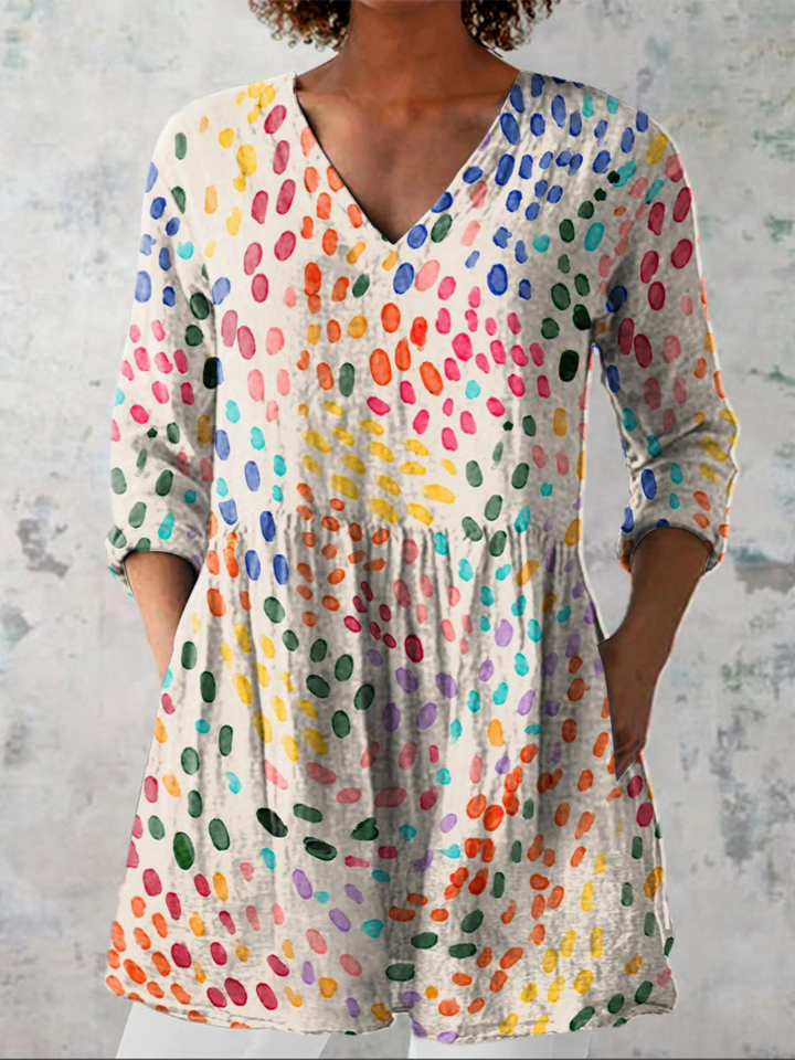 Bernadette | Long V-Neck Chemise
