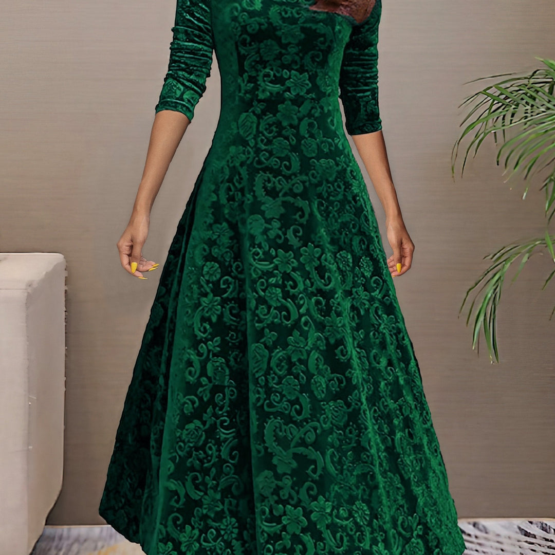 Nancy | Robe Élégance Velours des Fêtes