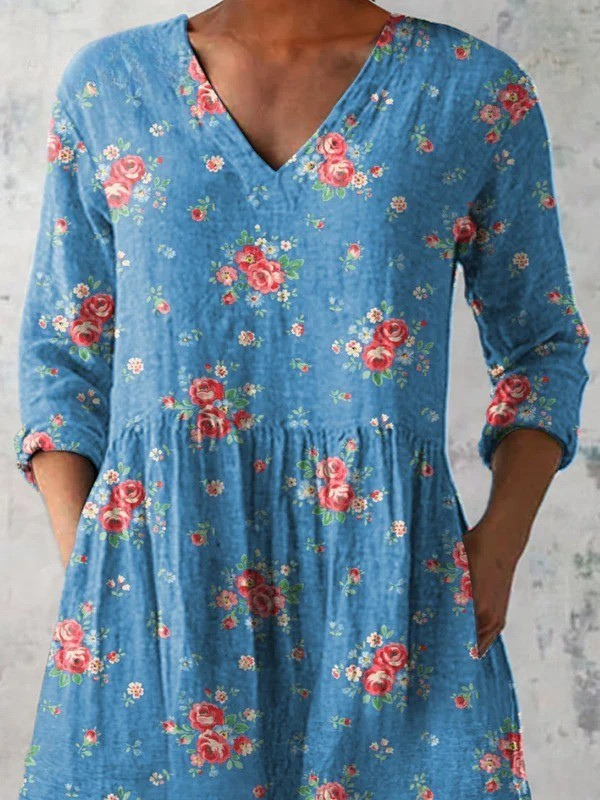 Mabel | Long V-Neck Top