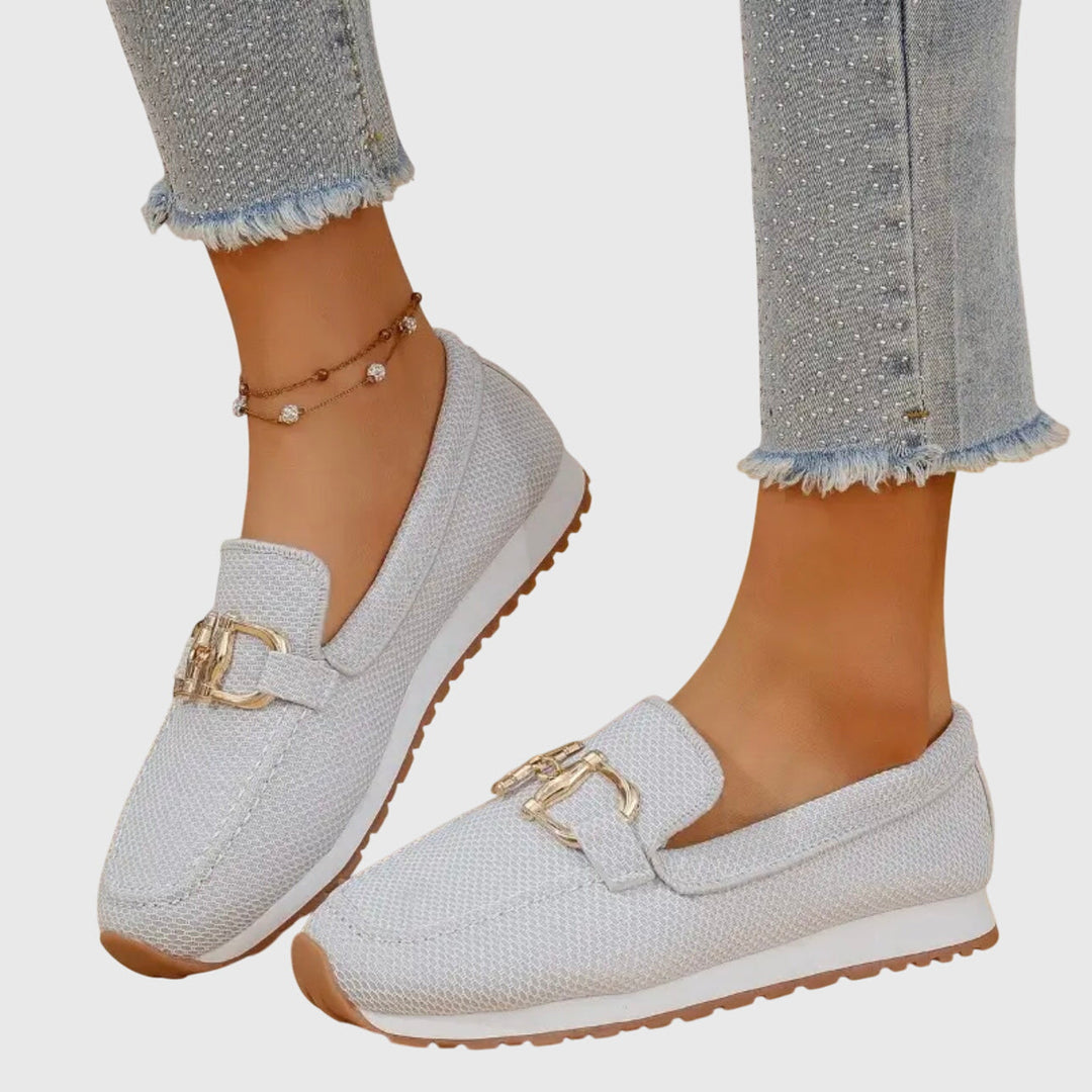 NILA Orthopedic Loafers with Basket Weave Design