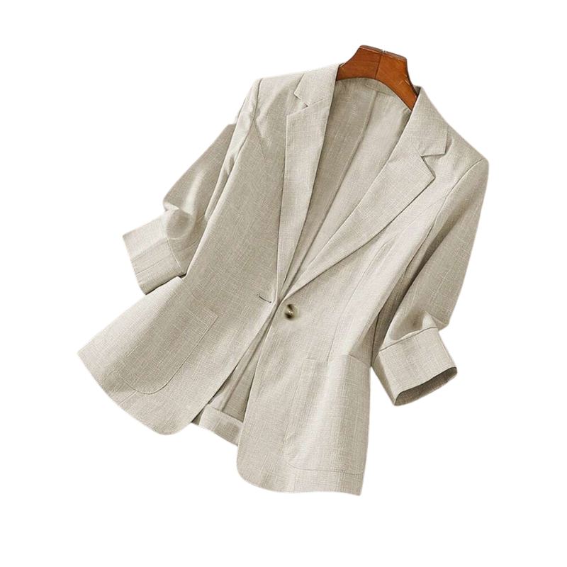 CECILIA™ – Blazer Ajusté Classique à Un Bouton