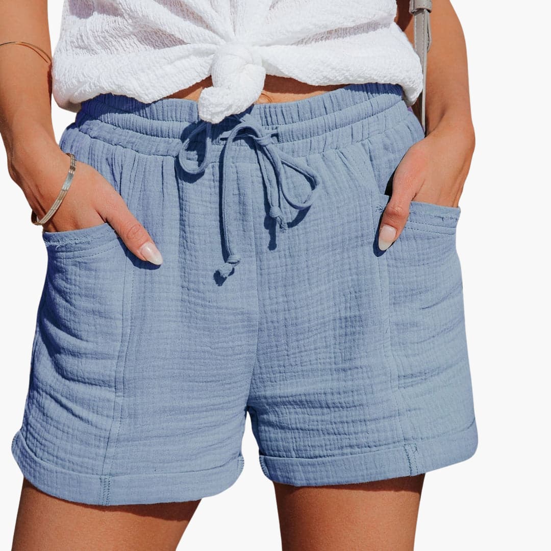 Short Emma en coton – style décontracté-chic