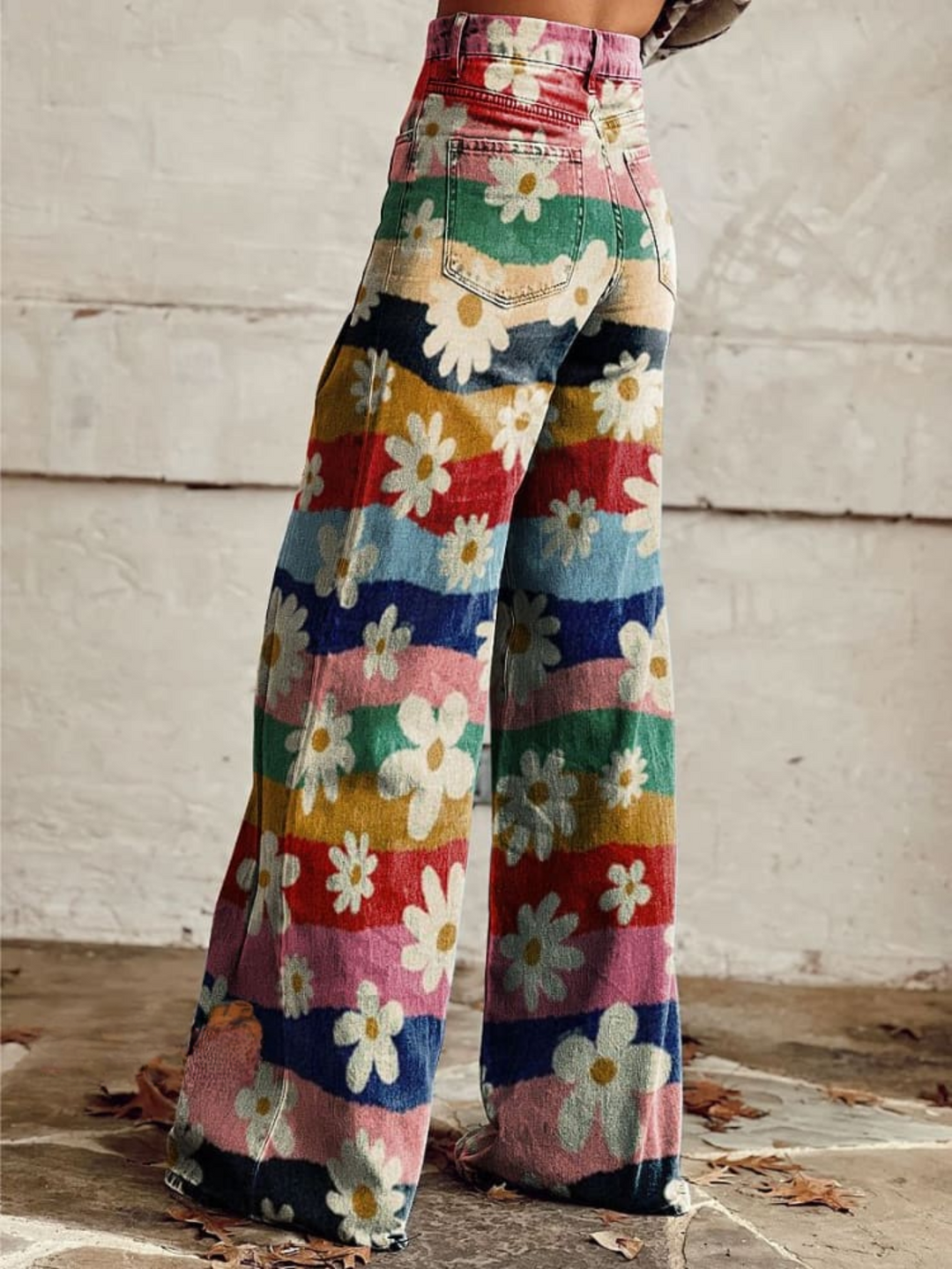 Léon – Pantalons Élégants à Motifs Floraux