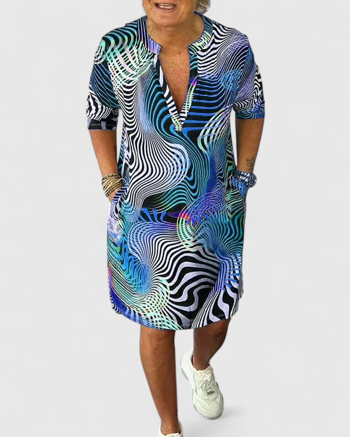 Helinae™ | Sophisticated V-Neck Robe