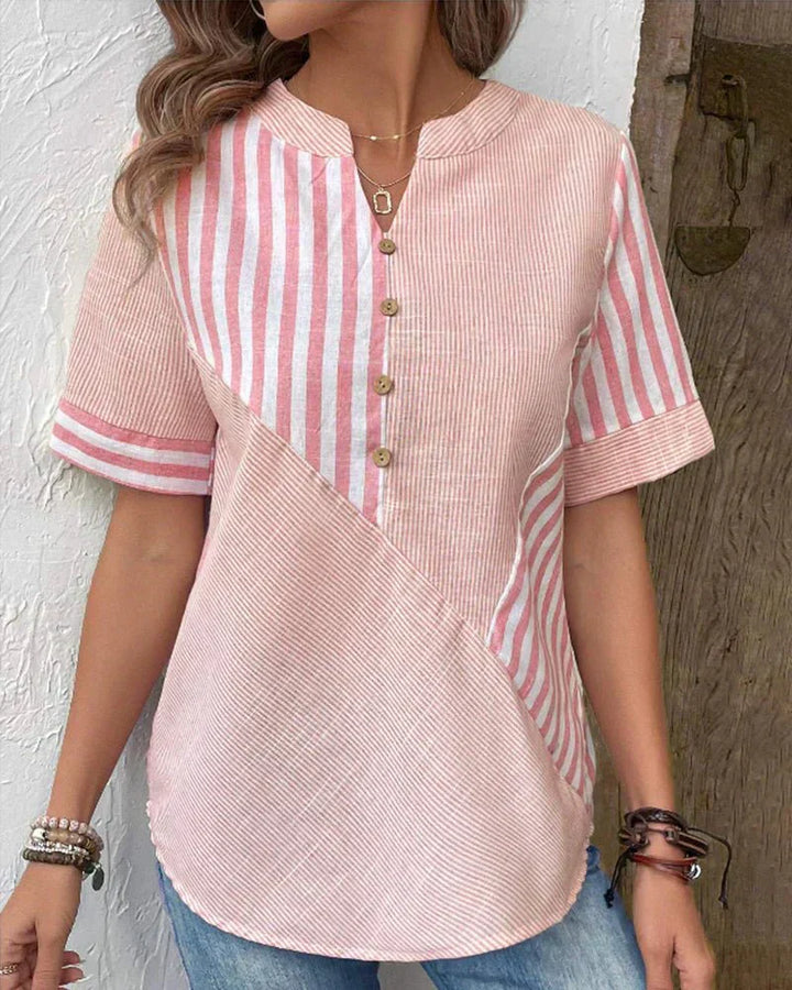 Lila | Douce Blouse Rayéee
