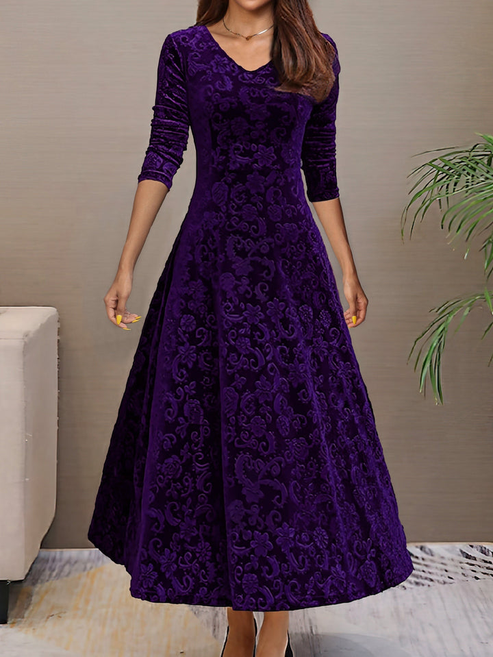 Nancy | Robe Élégance Velours des Fêtes