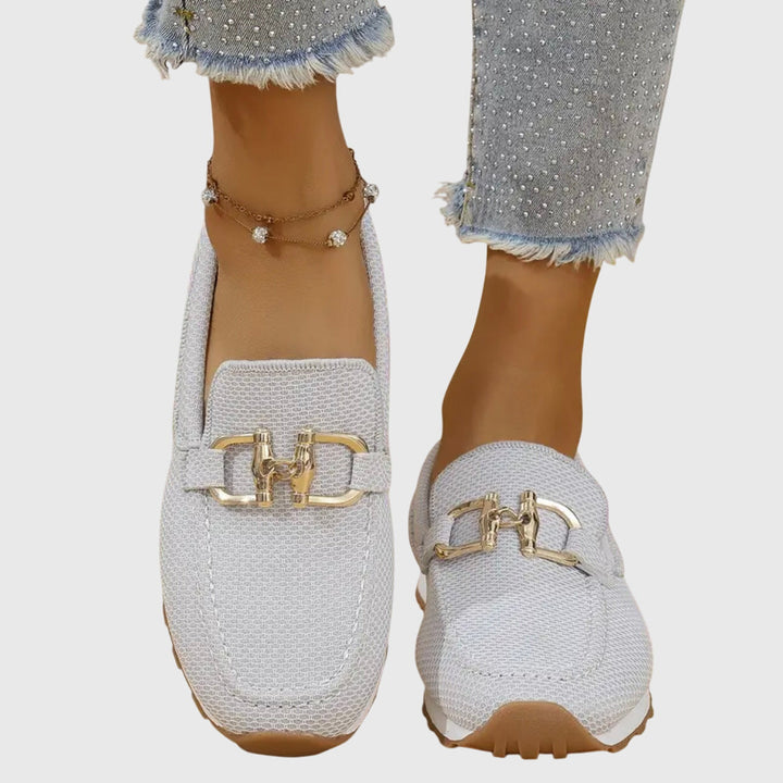 NILA Orthopedic Loafers with Basket Weave Design