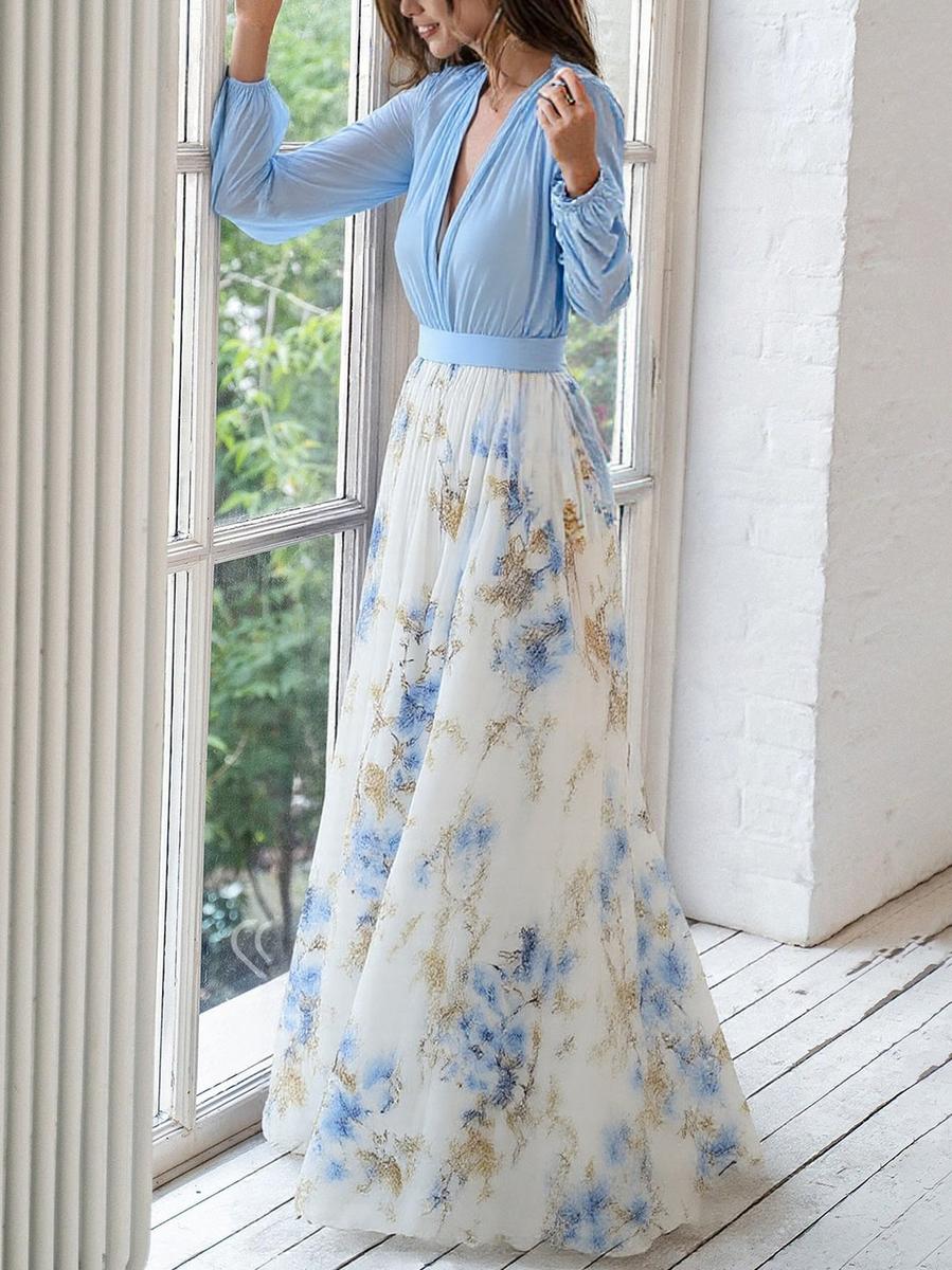 Penelope™ | Robe Maxi Belle à Imprimé Floral