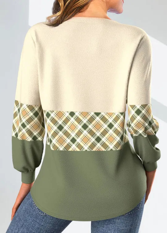 Annelie | Sweater avec Motif à Carreaux