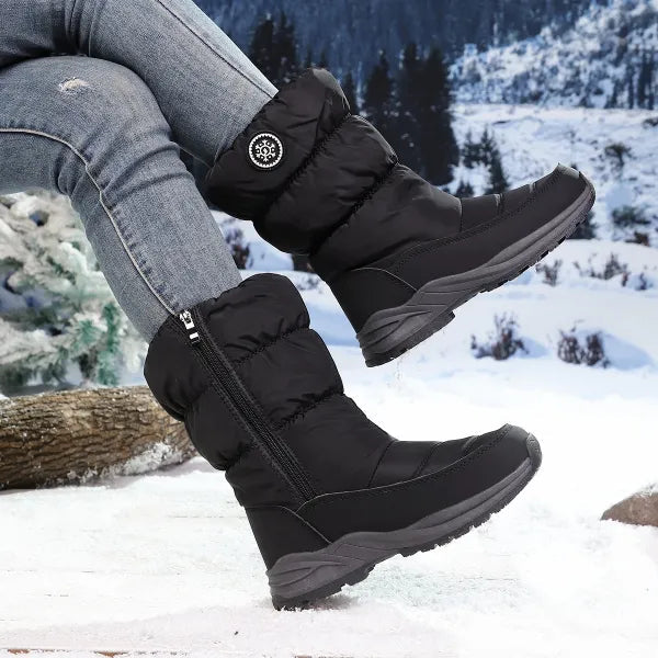 Neria – Bottes de Neige avec Fermeture Éclair Latérale