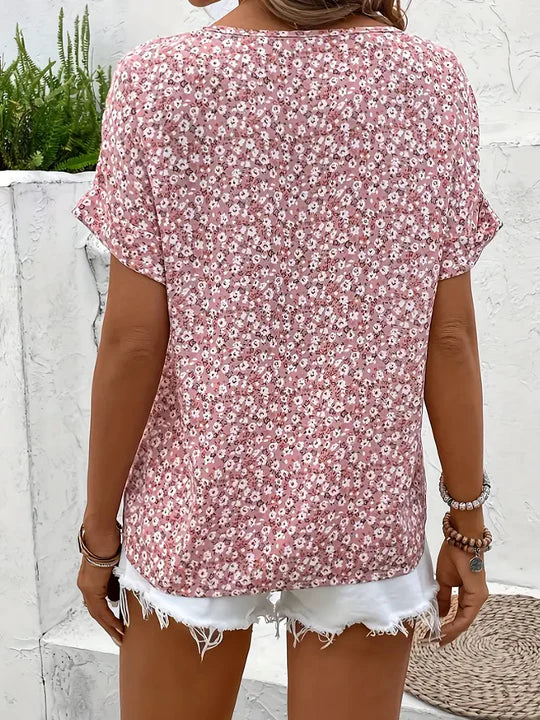 Verna™ | Élégante Blouse à Motif Florall