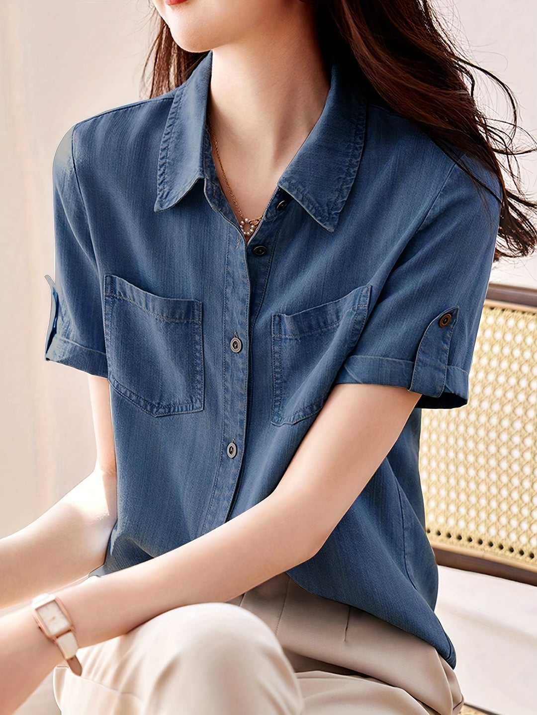 Lara | Chemise en Denim de Haute Qualité