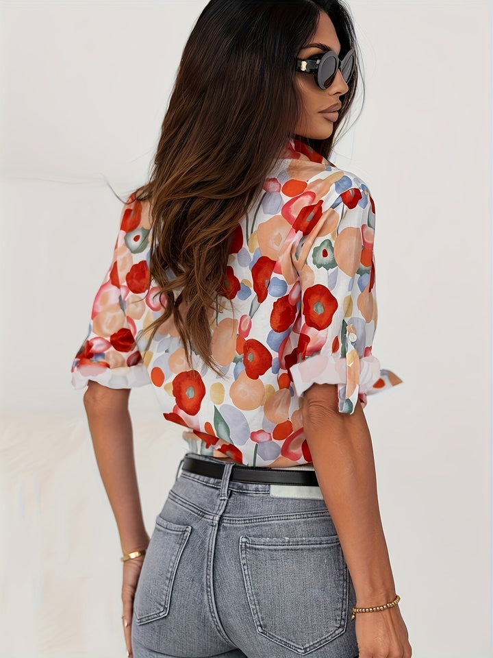Mylene | Colorful Floral Blousee