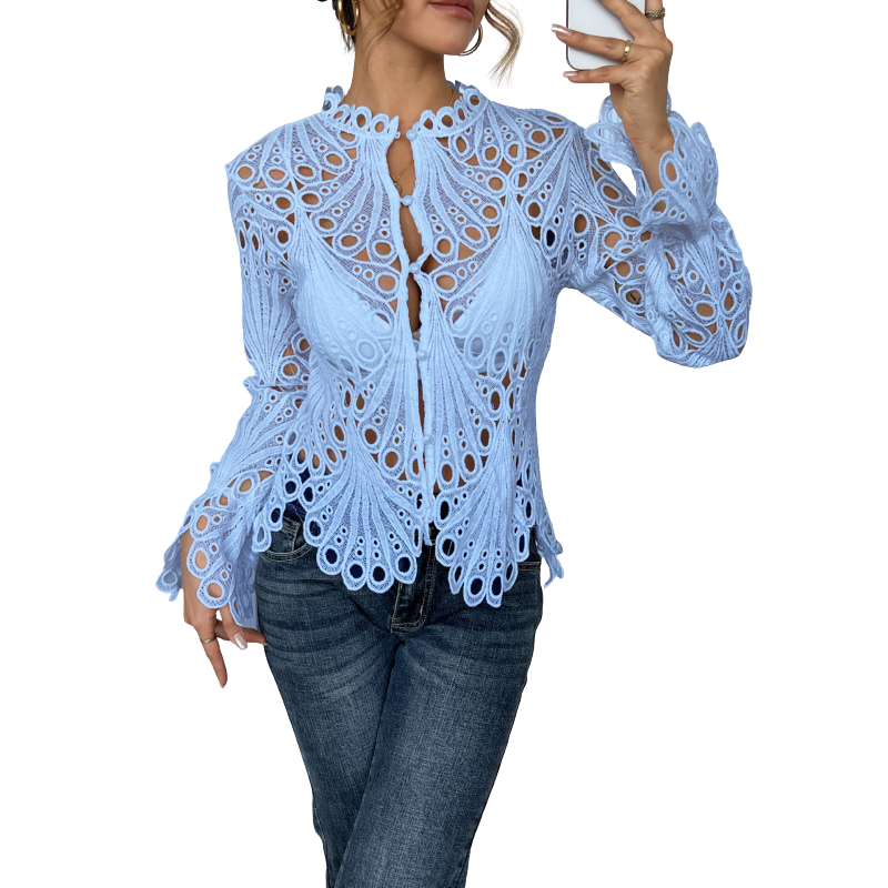 SARAH™ – Blouse Moderne avec Détails Creux