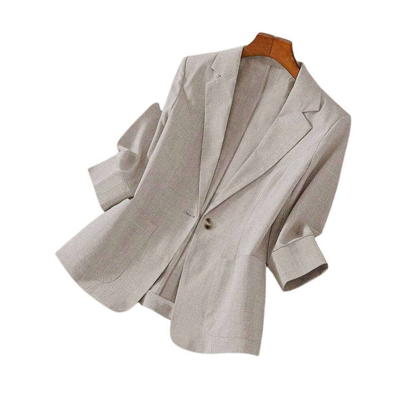 CECILIA™ – Blazer Ajusté Classique à Un Bouton