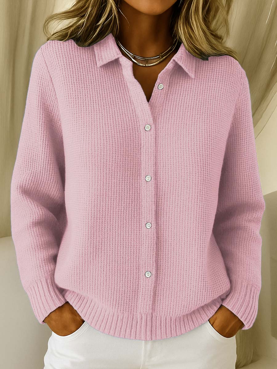 Elaine | Classic Button-Up Knit Cardigan