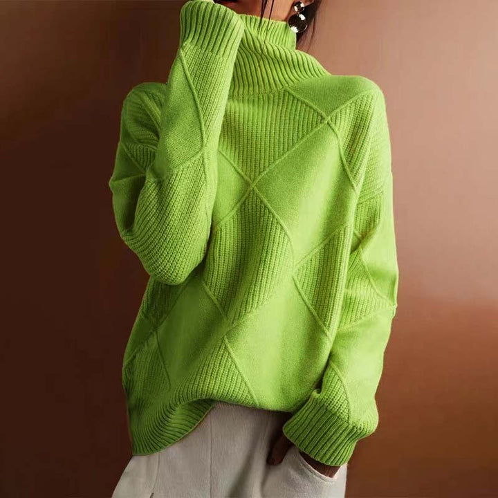 Averly | Pull Texturé à Col Roulé