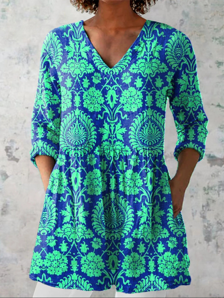 Beatrix | Long V-Neck Chemise