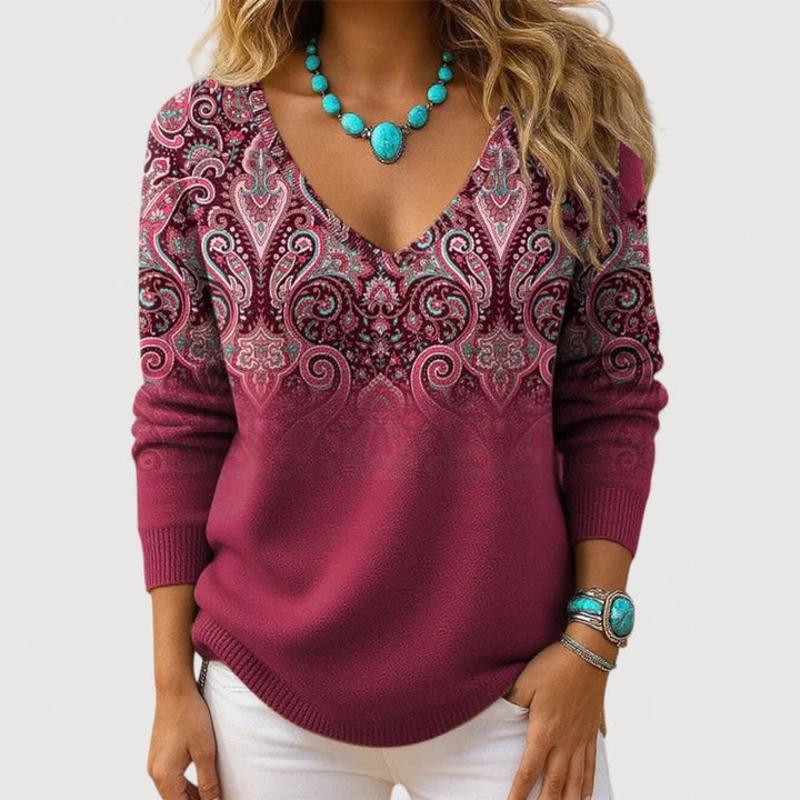 ALTHEA – V-Neck Top