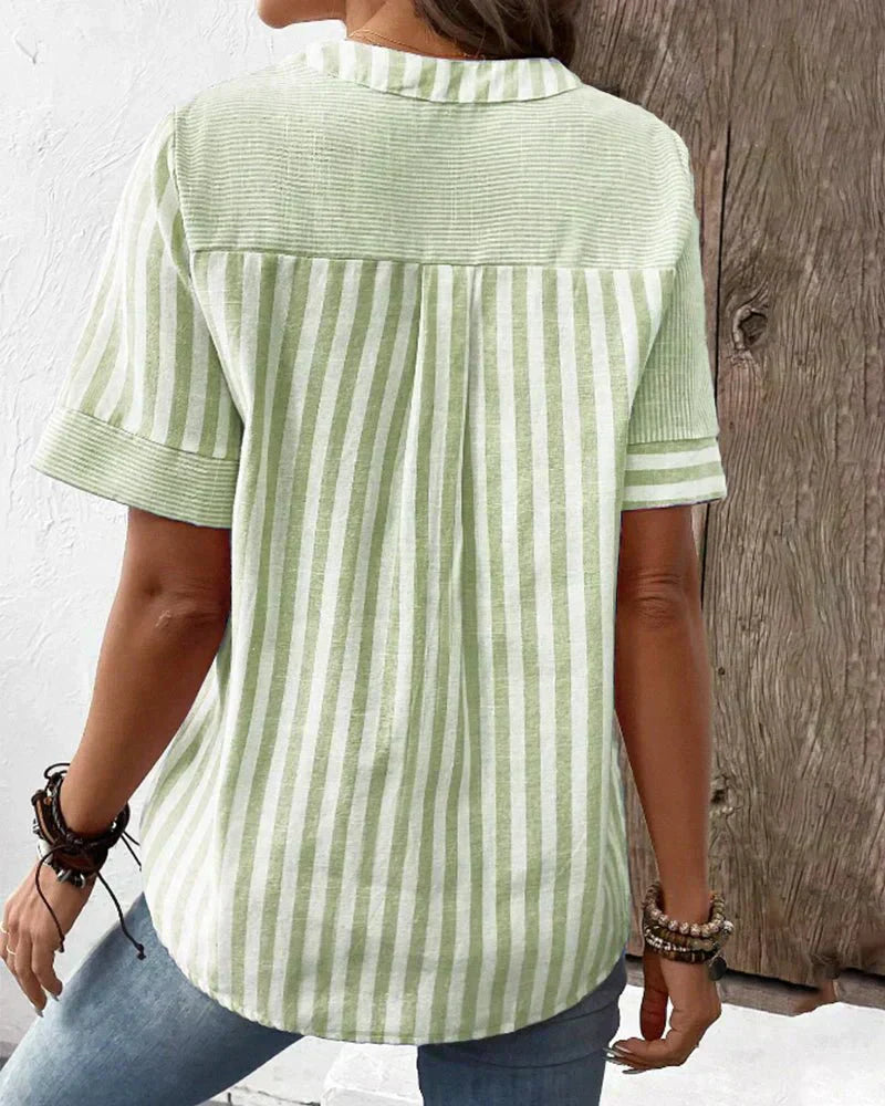 Lila | Douce Blouse Rayéee