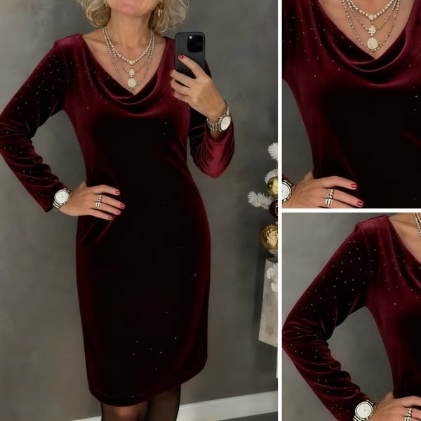 Frosina - Ample Velours Robe