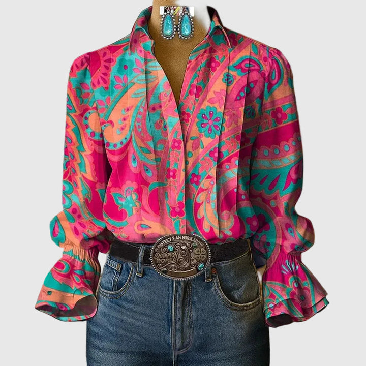 Petra | Blouse à Imprimé Floral Confortable