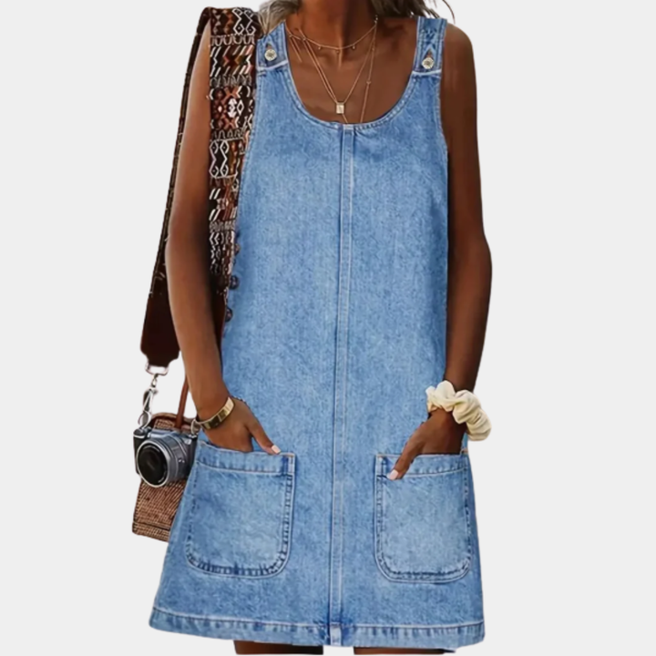 Robe Saylorr™ Style Denim Décontracté