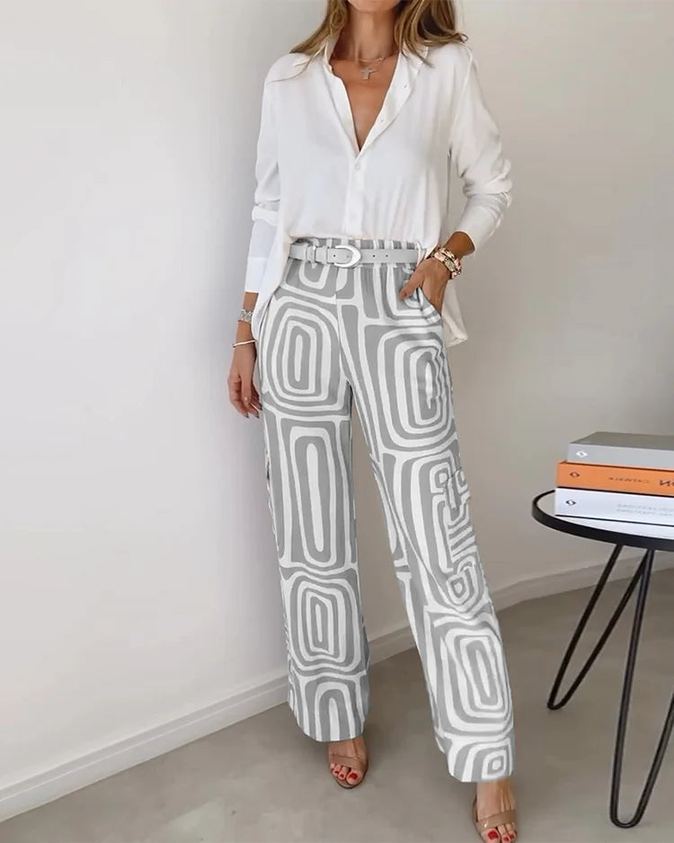 Brynn™ | Ensemble Chemise et Pantalon Pratique