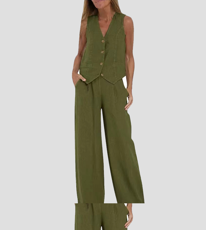 Adrienne™ | Ensemble Veste Ajustée à Deux Pièces