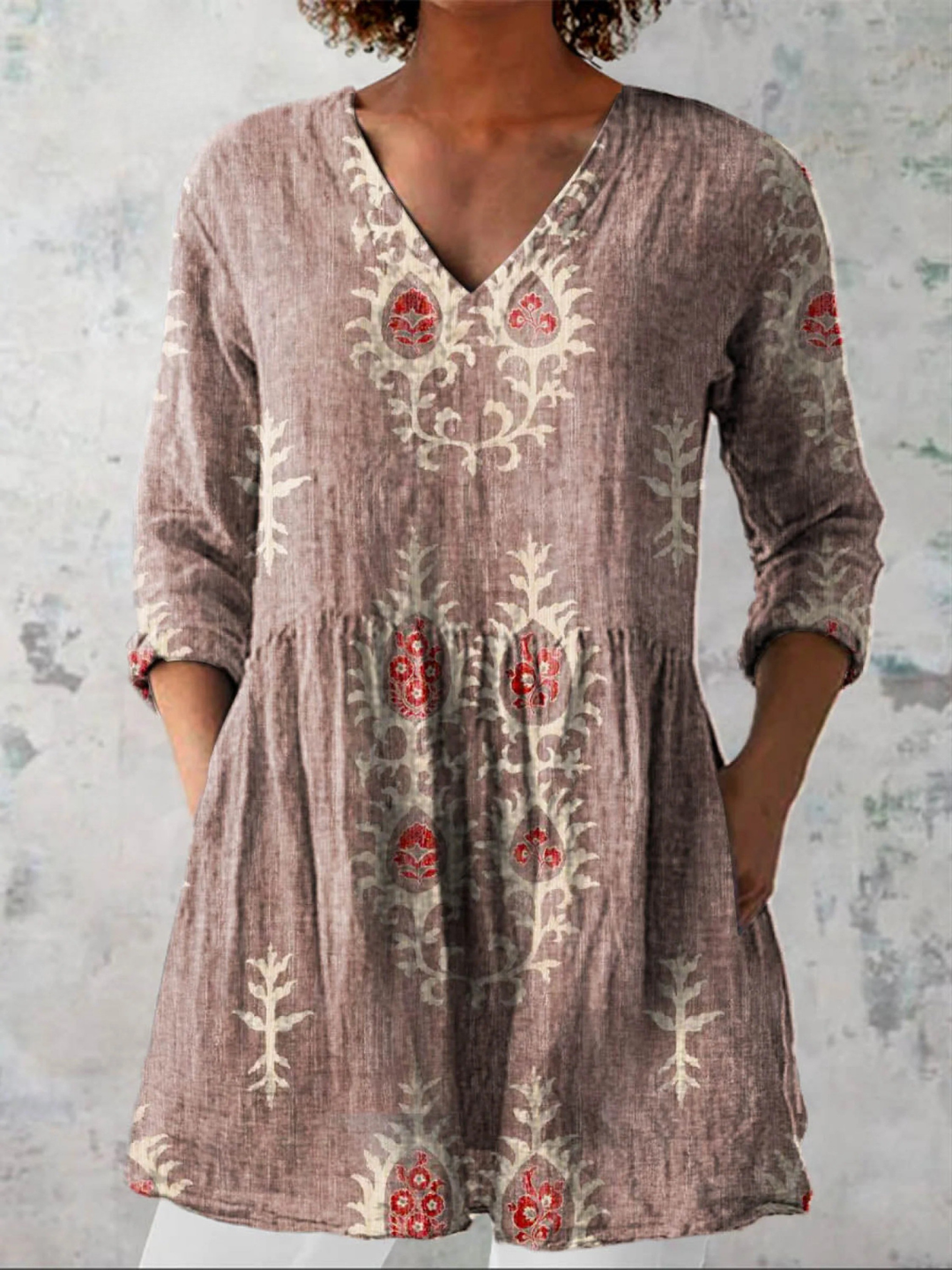 Maeve | Chemise Longue à Col en V